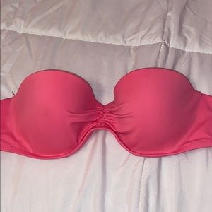 Victoria’s Secret strapless pink bikini top